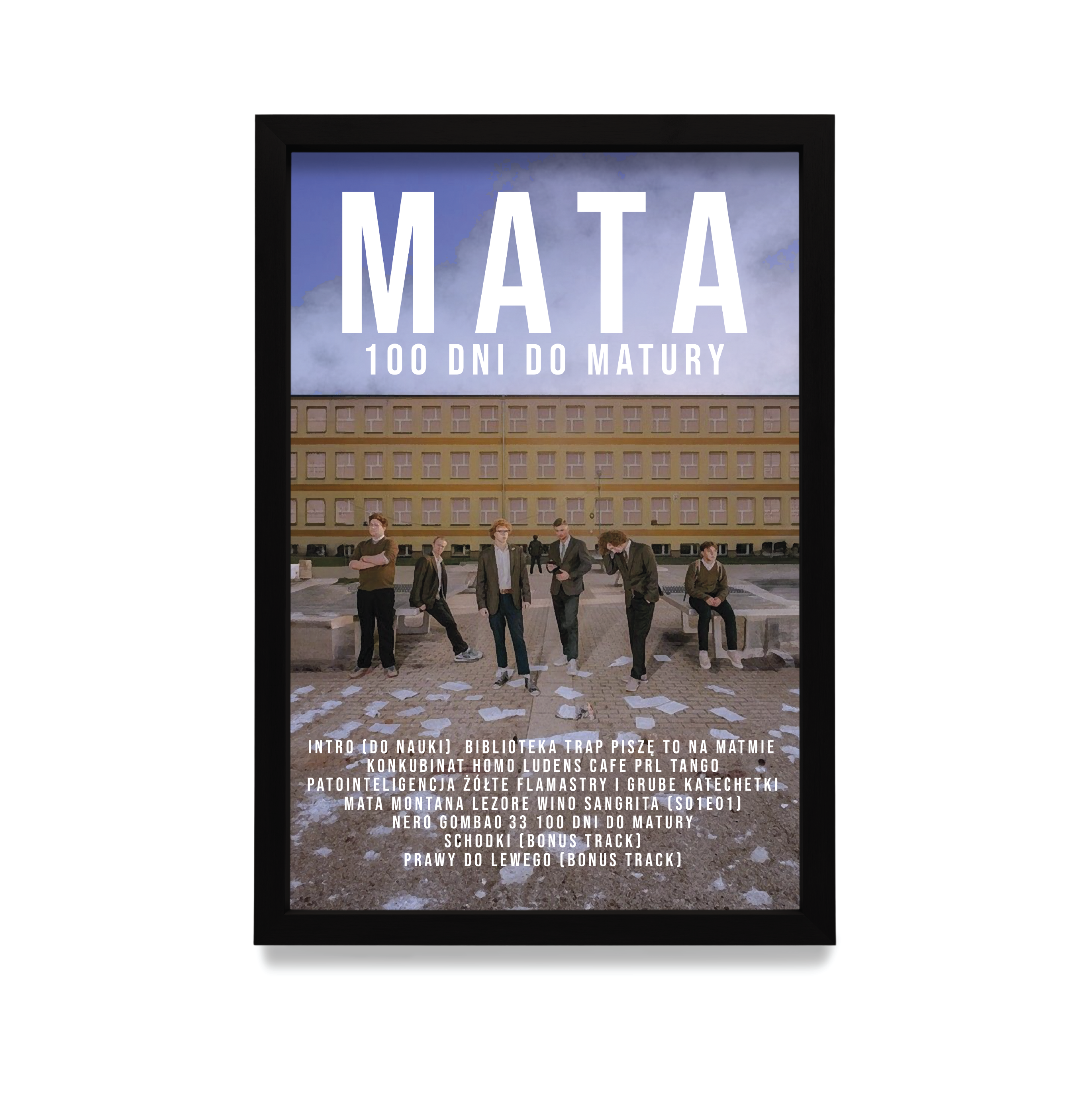 Plakat Mata 100ddm w czarnej ramie