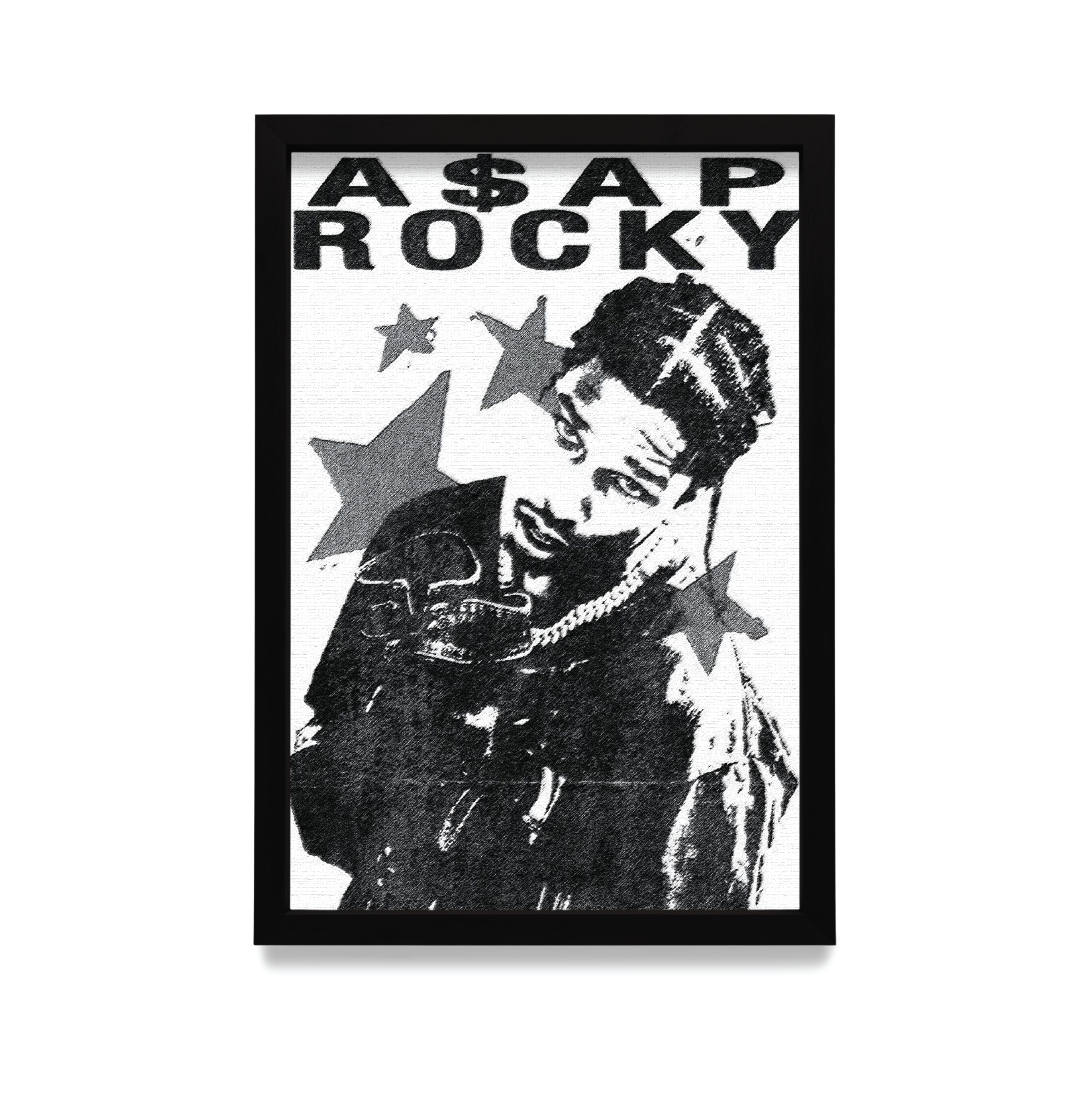 Plakat Asap Rocky w czarnej ramie