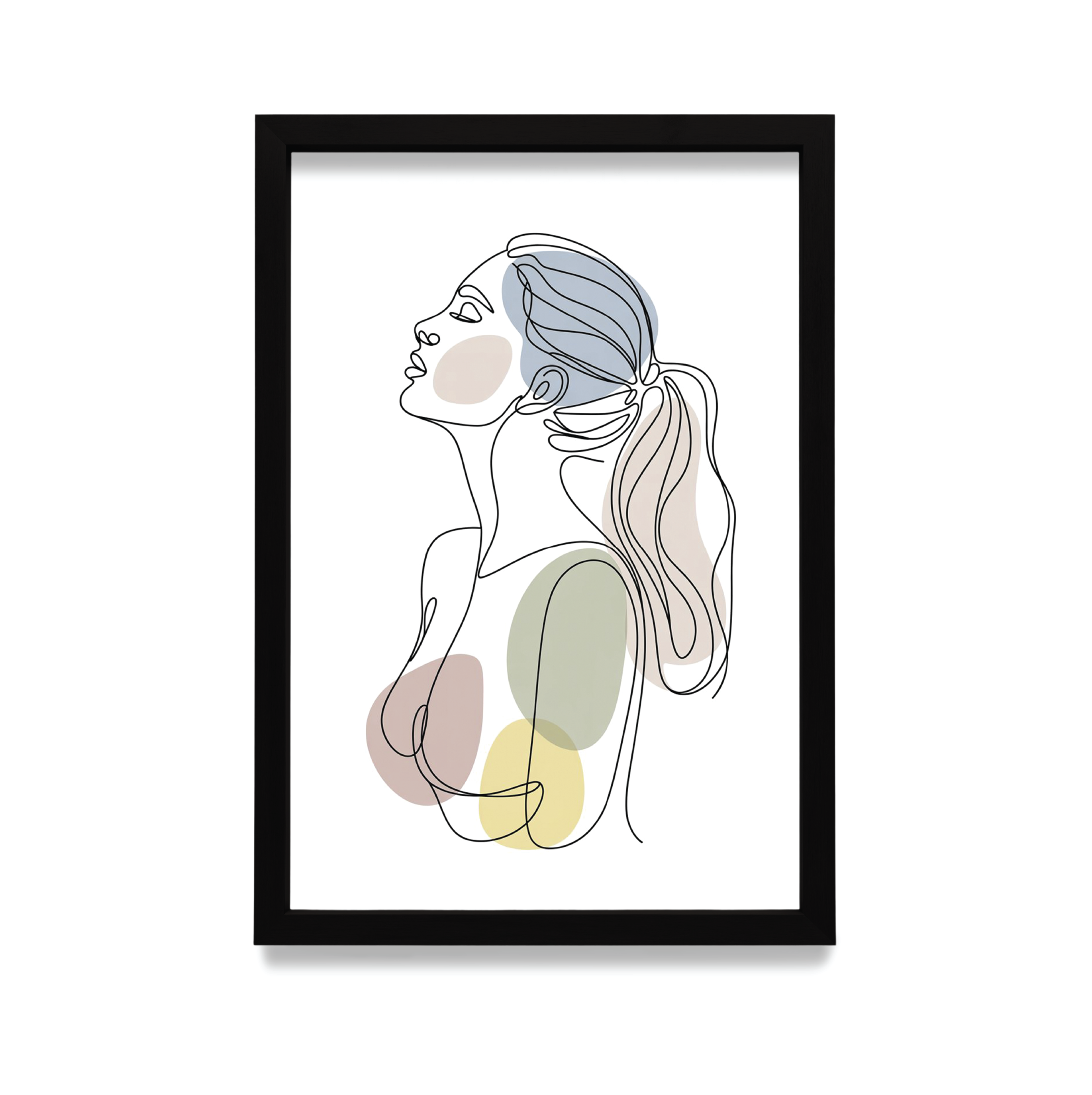 Plakat Kobieta w czarnej ramie