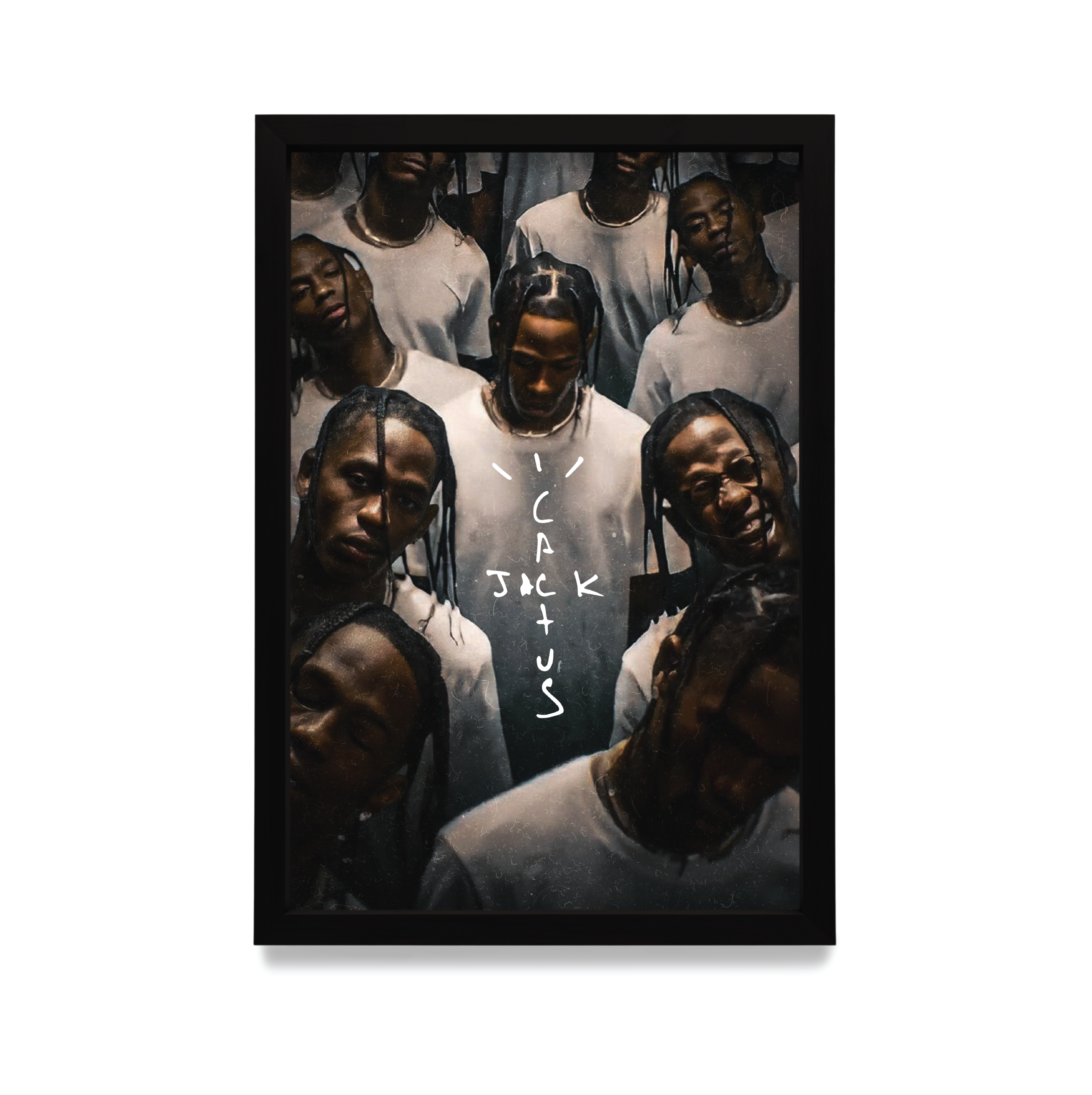 Plakat Travis Scott w czarnej ramie