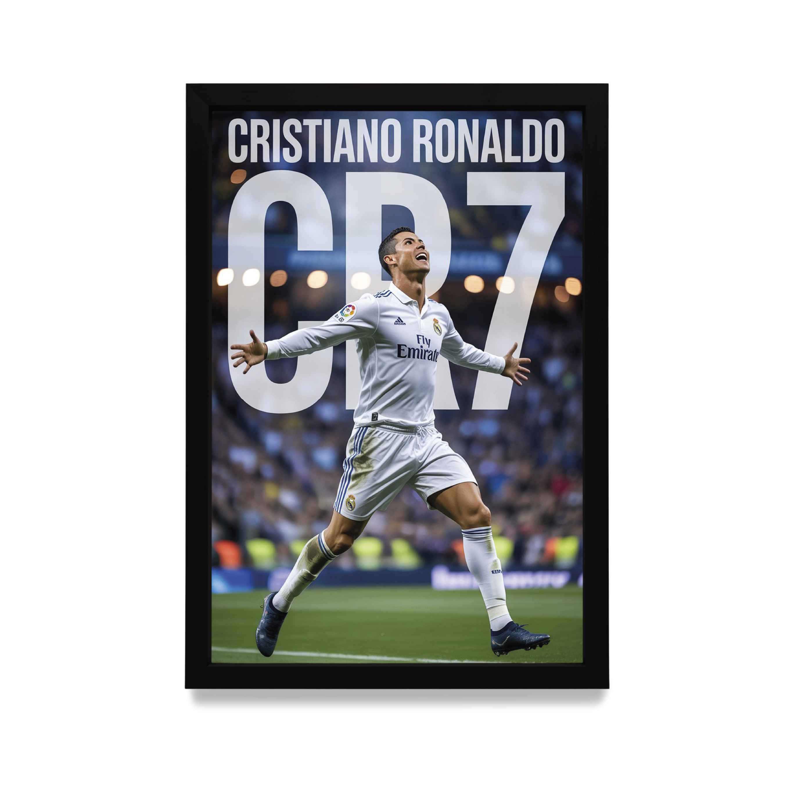 Plakat CR7 w czarnej ramie