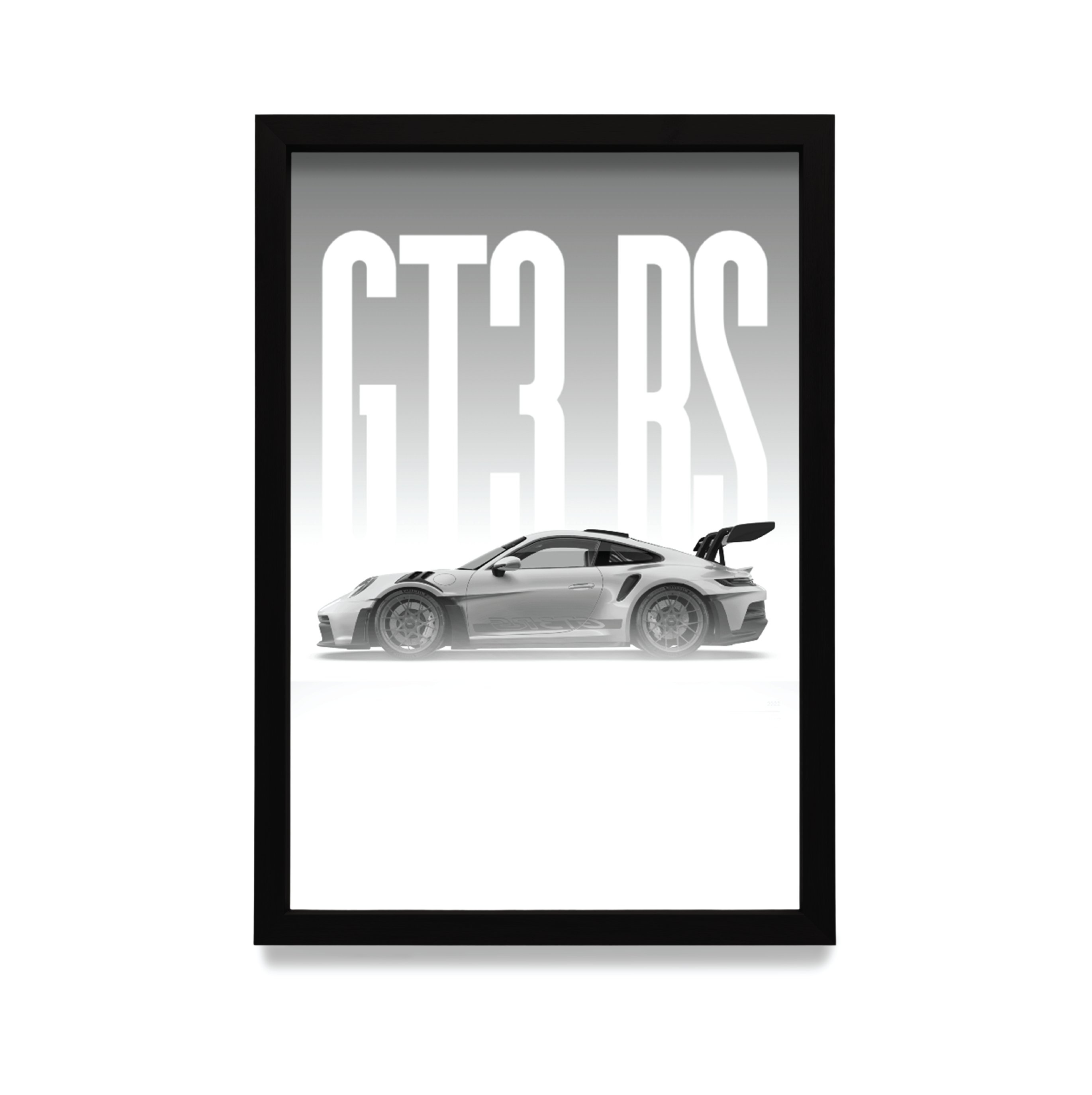 Plakat GT3 RS w czarnej ramie