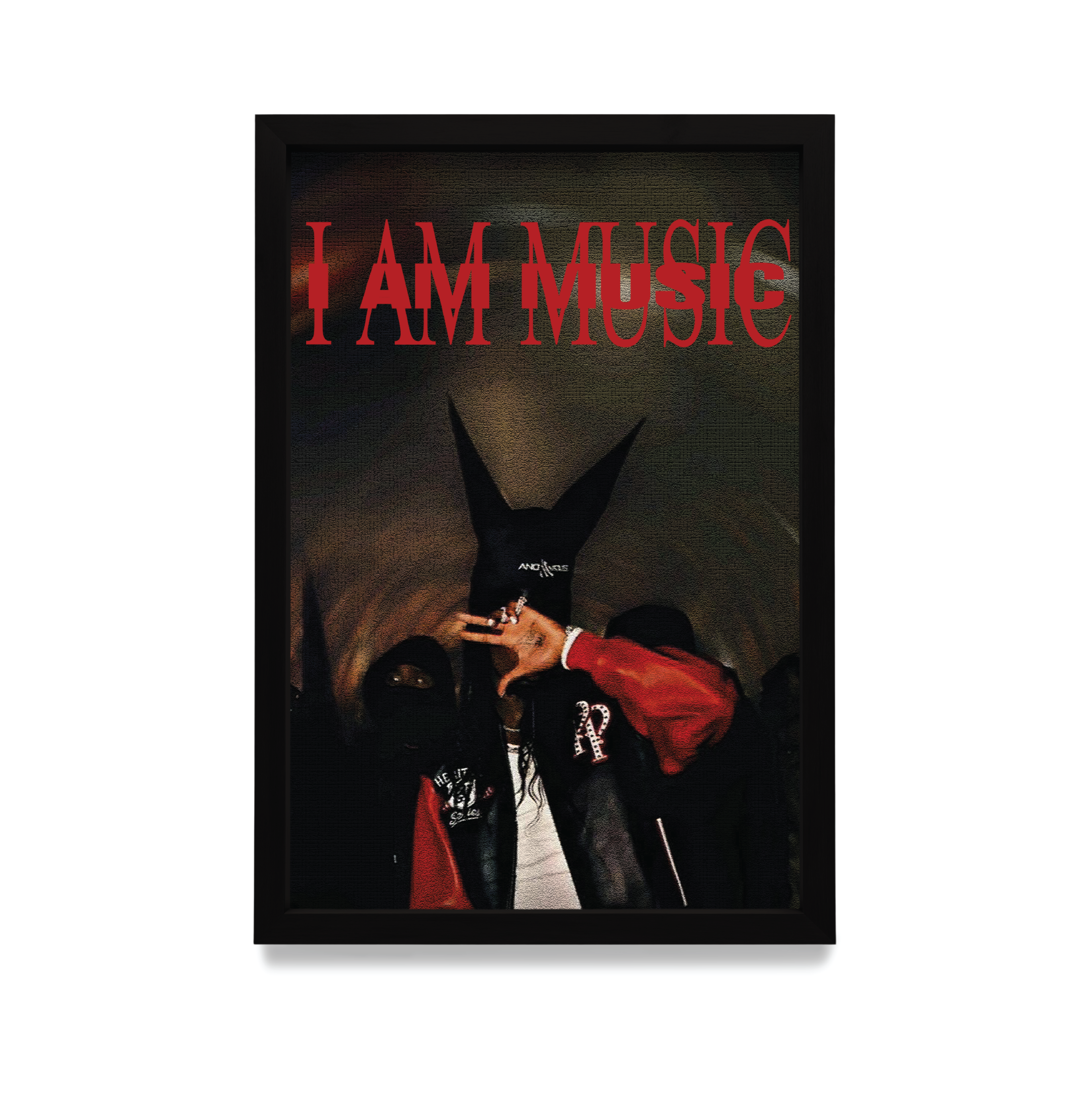 Plakat Playboy Carti w czarnej ramie