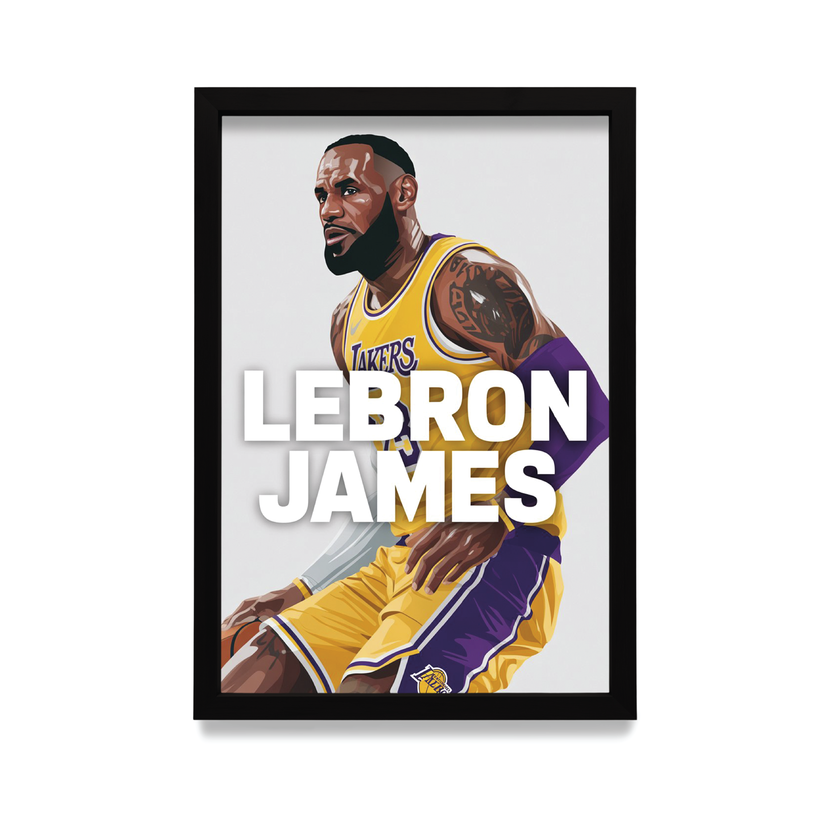 Plakat Lebron James w czarnej ramie