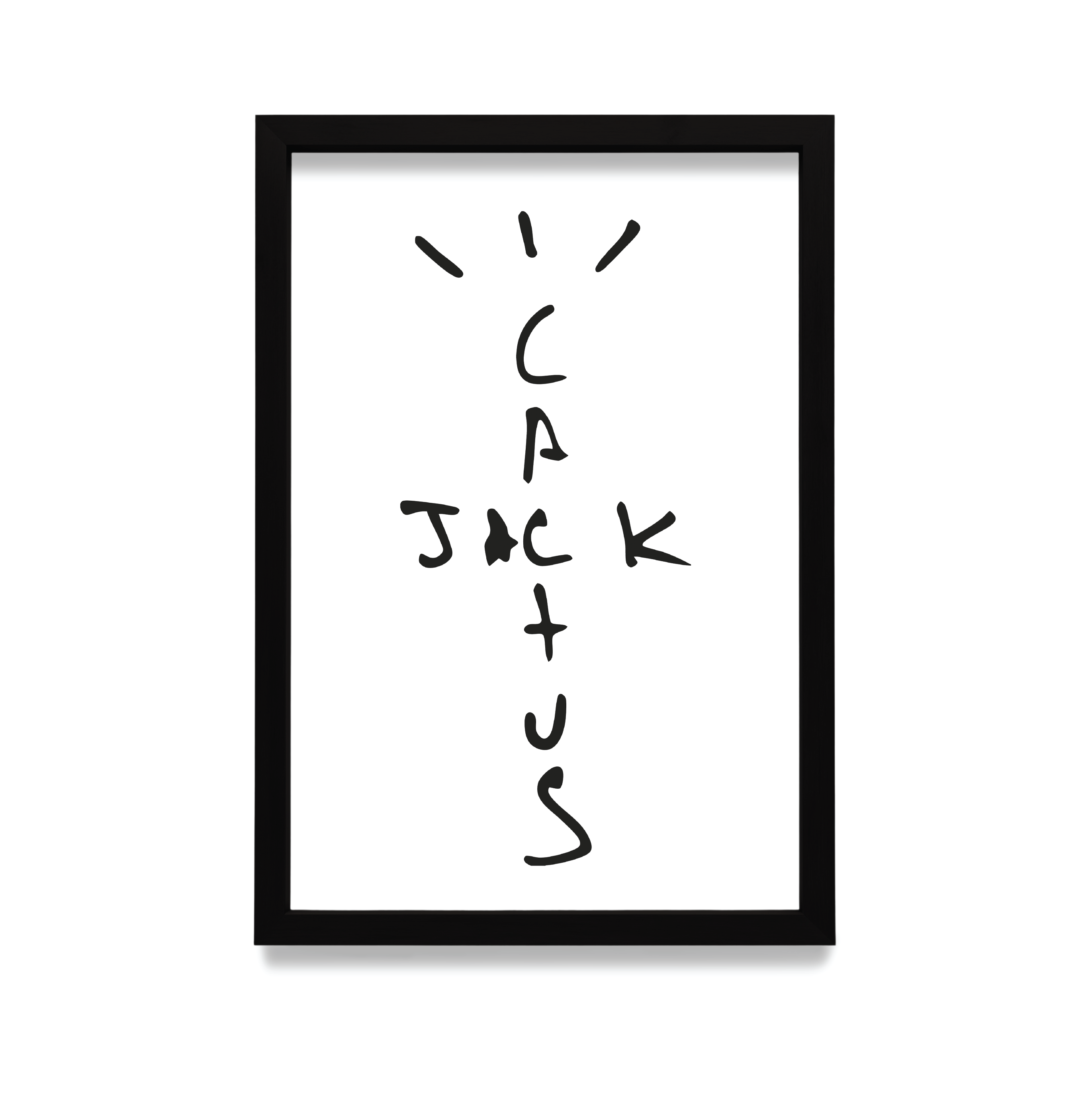 Plakat Cactus Jack w czarnej ramie