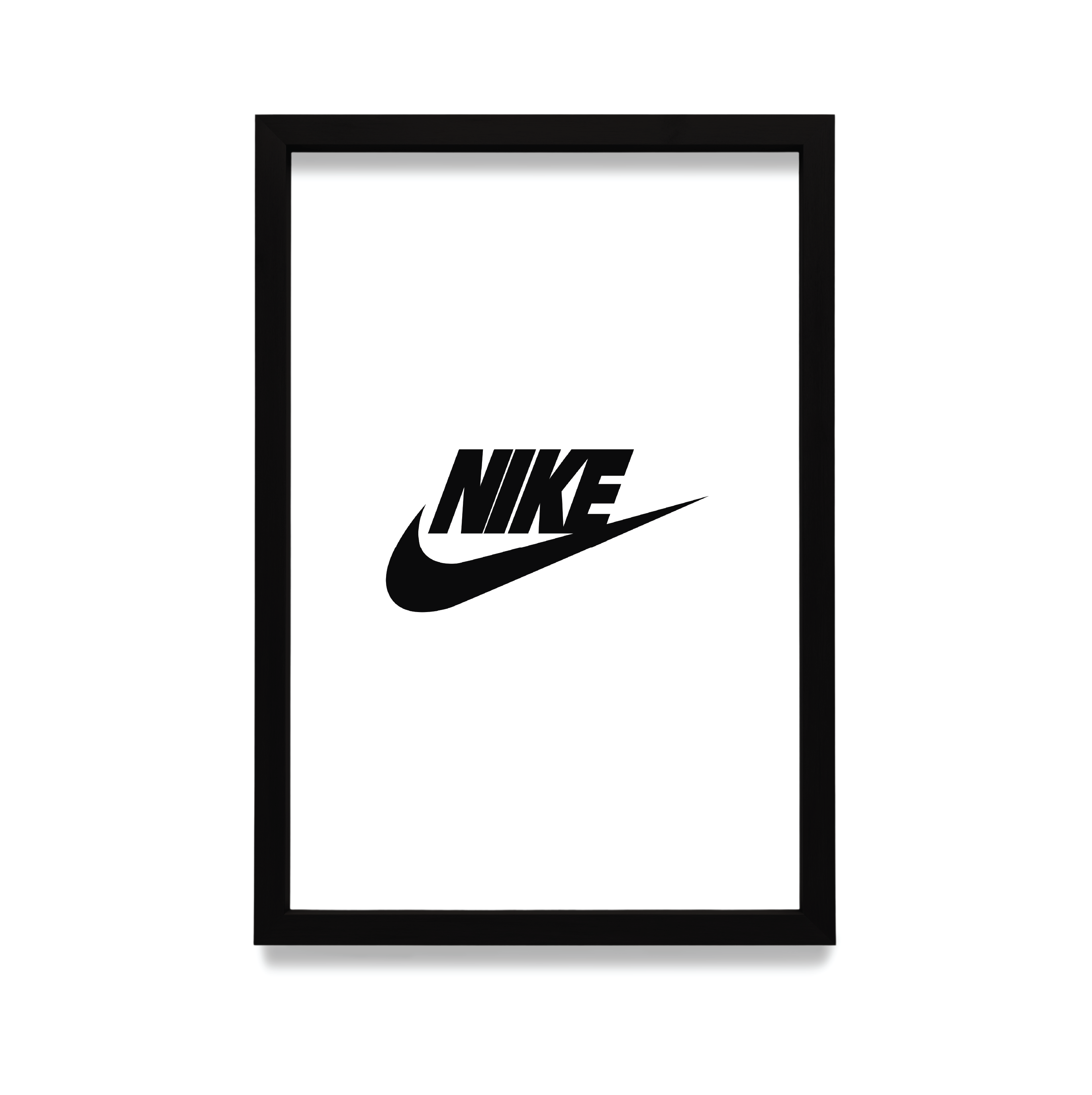 Plakat Nike w czarnej ramie
