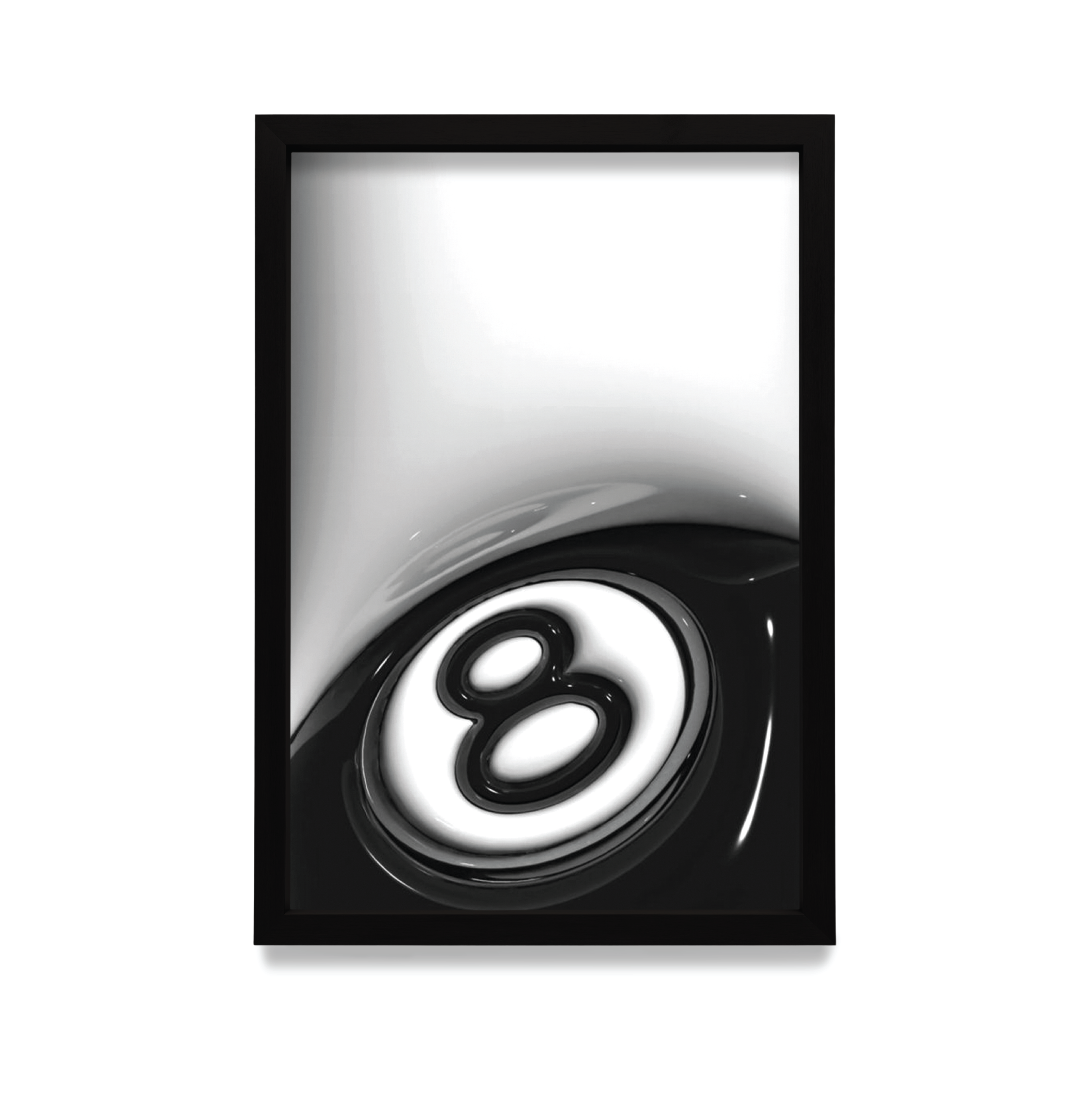 Plakat Stussy w czarnej ramie