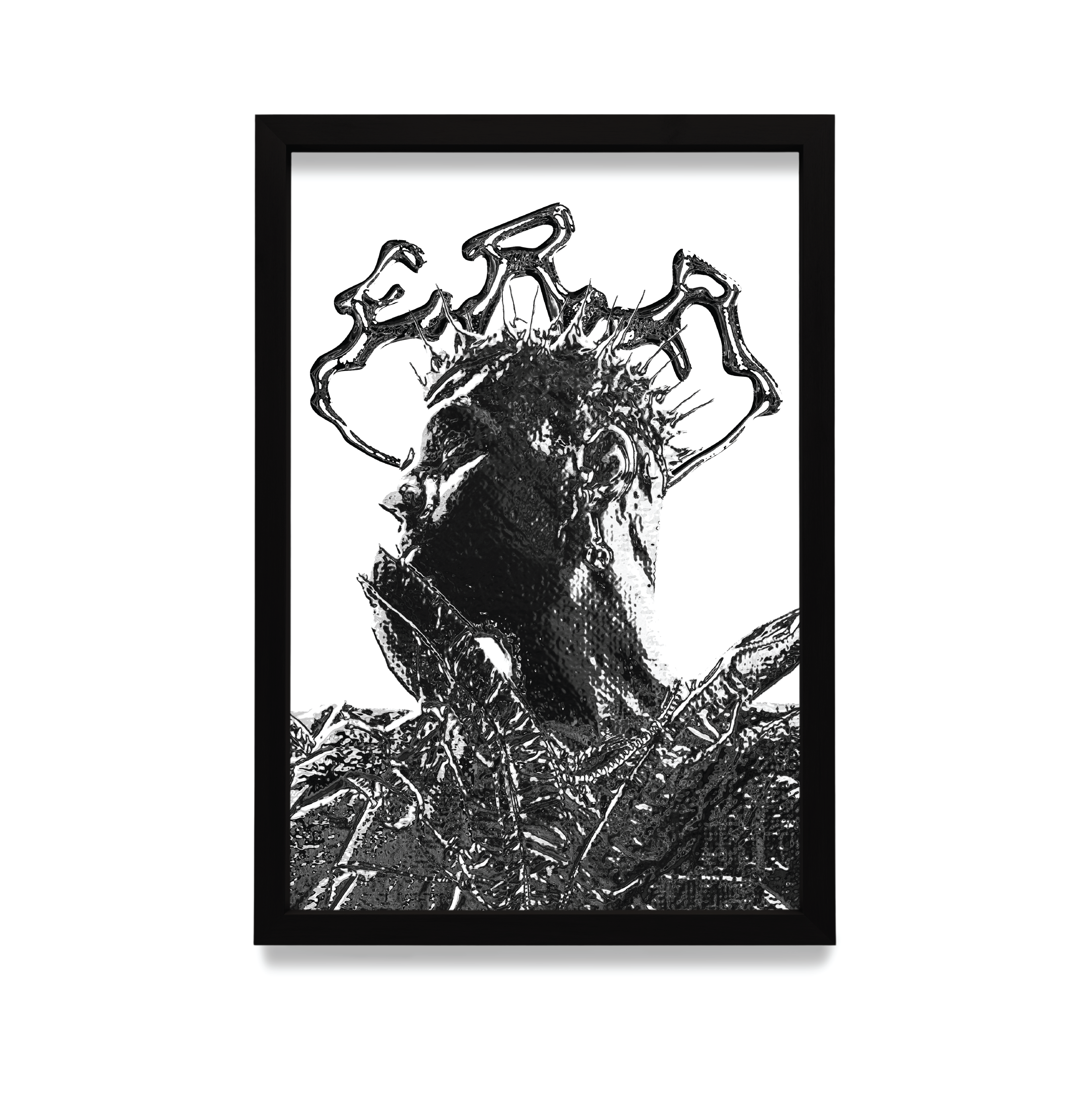 Plakat OKI47 w czarnej ramie