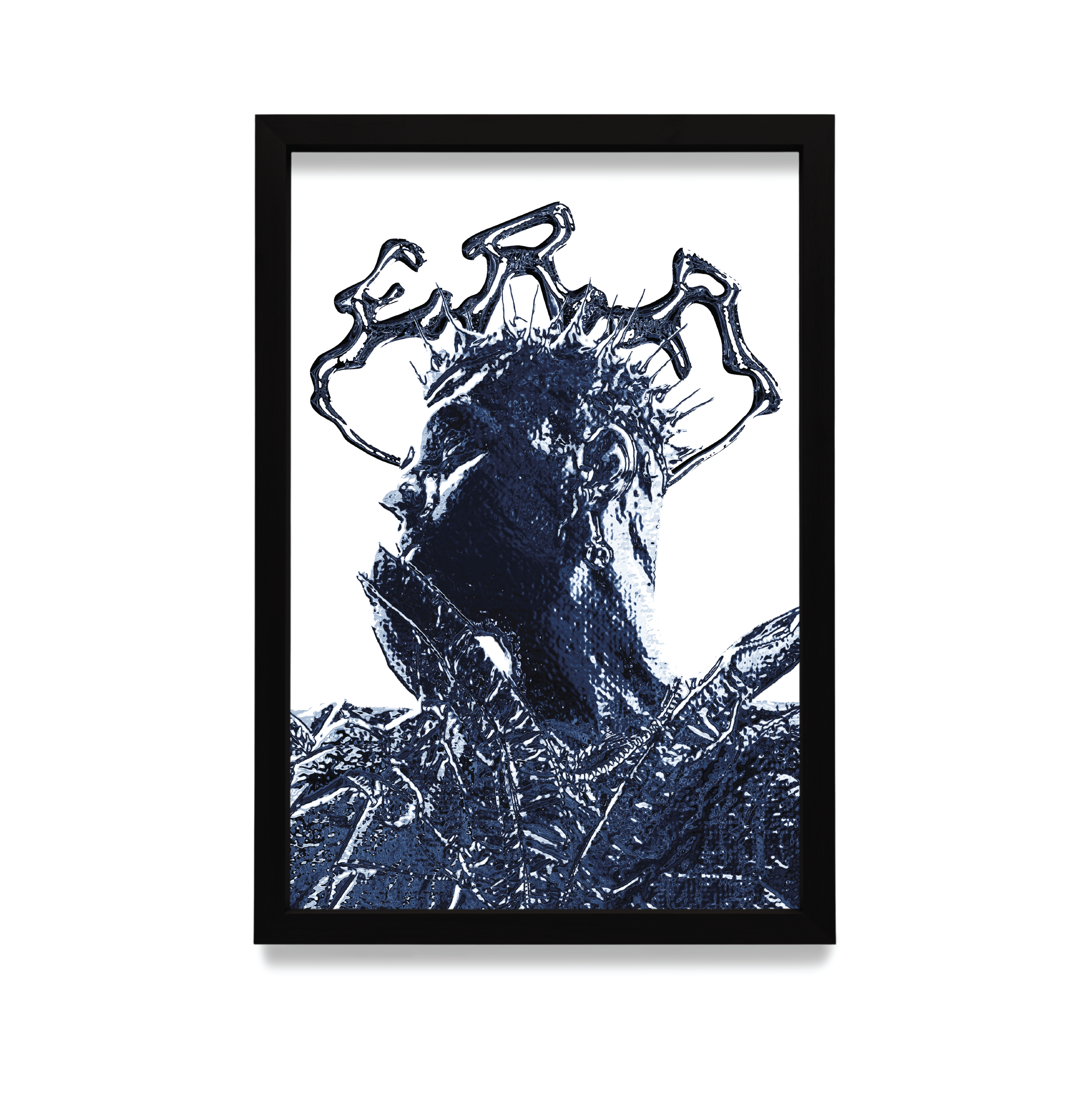 Plakat OKI47 w czarnej ramie