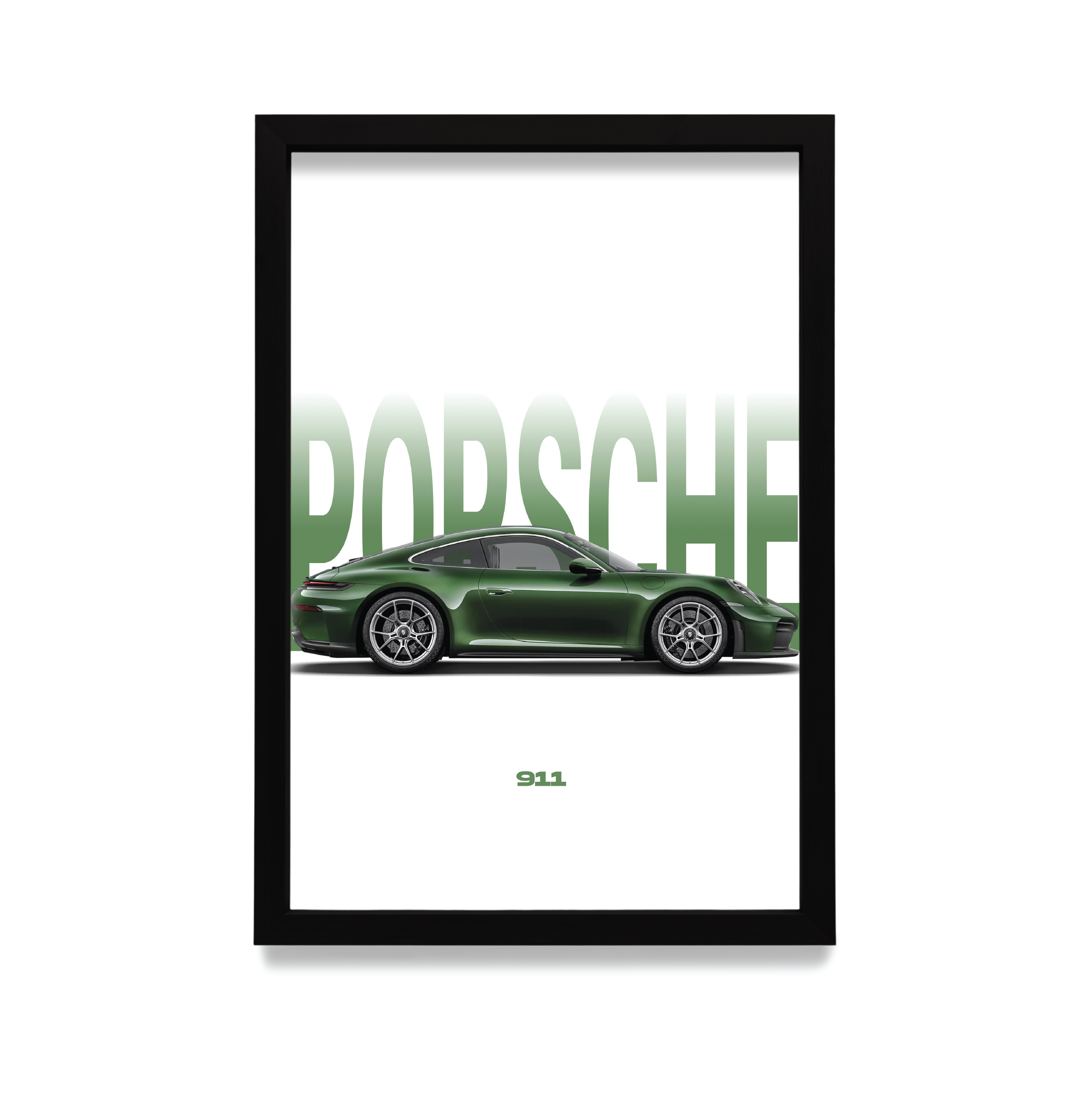 Plakat Porsche w czarnej ramie