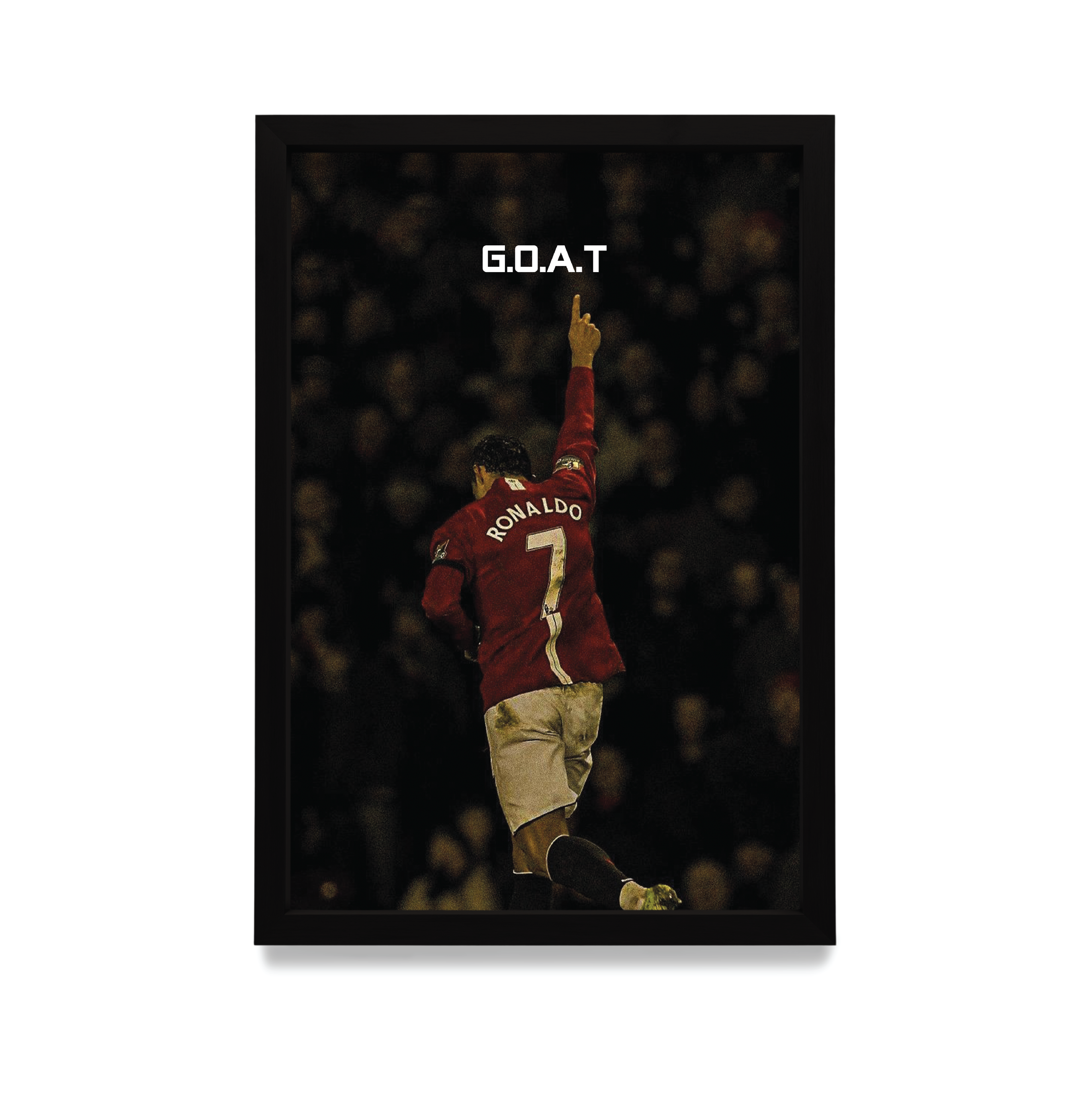 Plakat Ronaldo w czarnej ramie