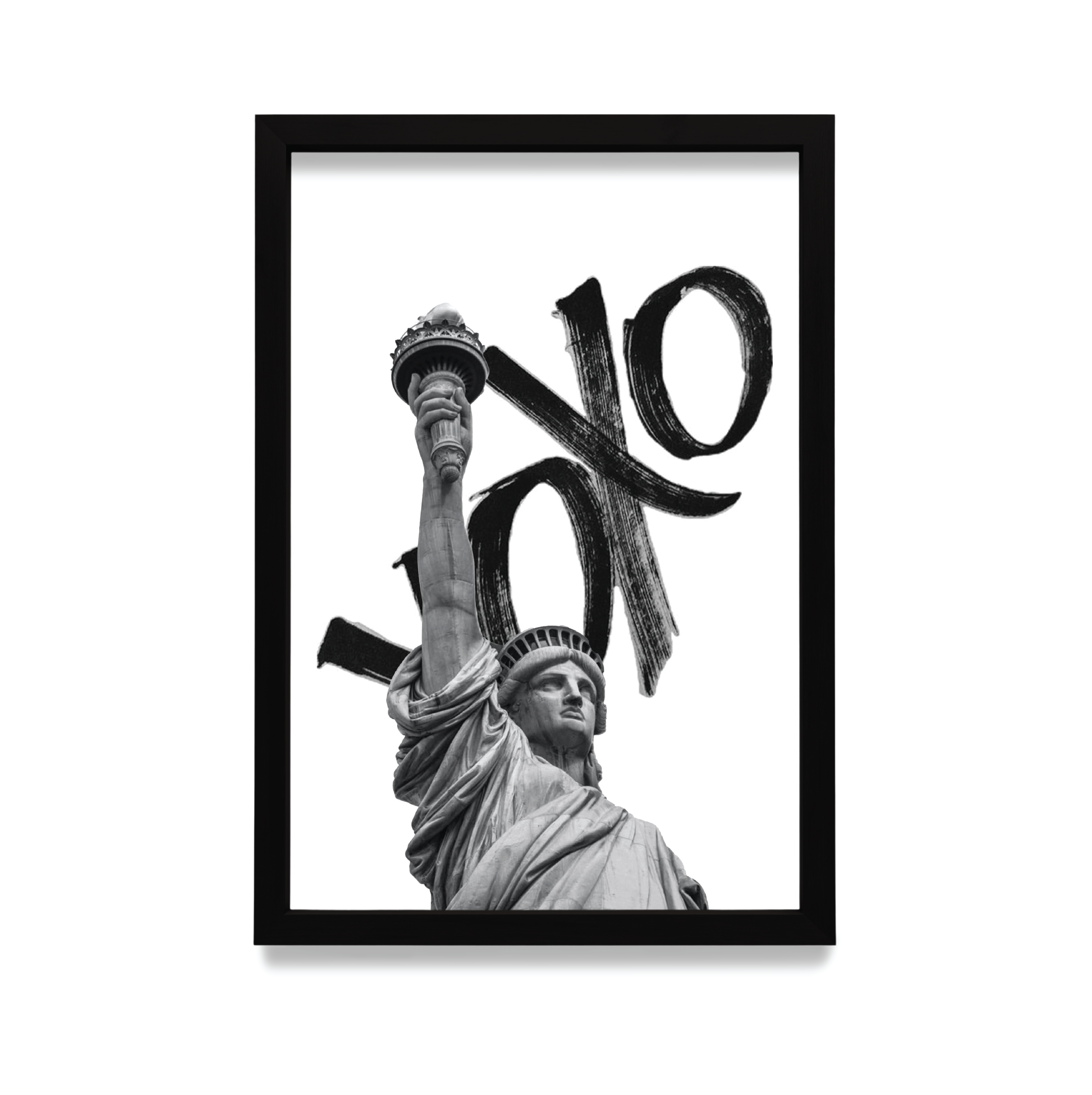 Plakat Statua Wolności w czarnej ramie