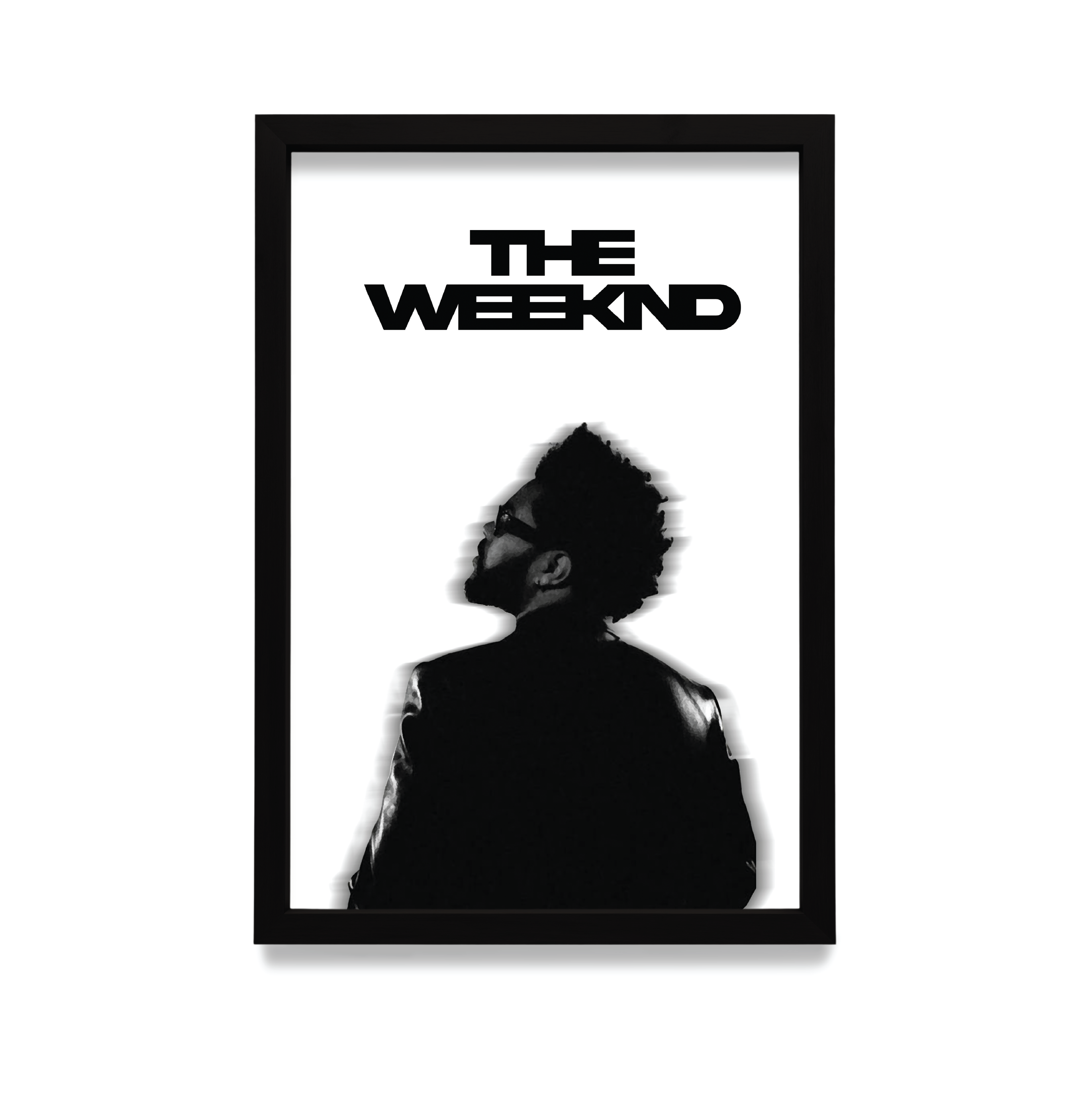 Plakat The Weeknd w czarnej ramie
